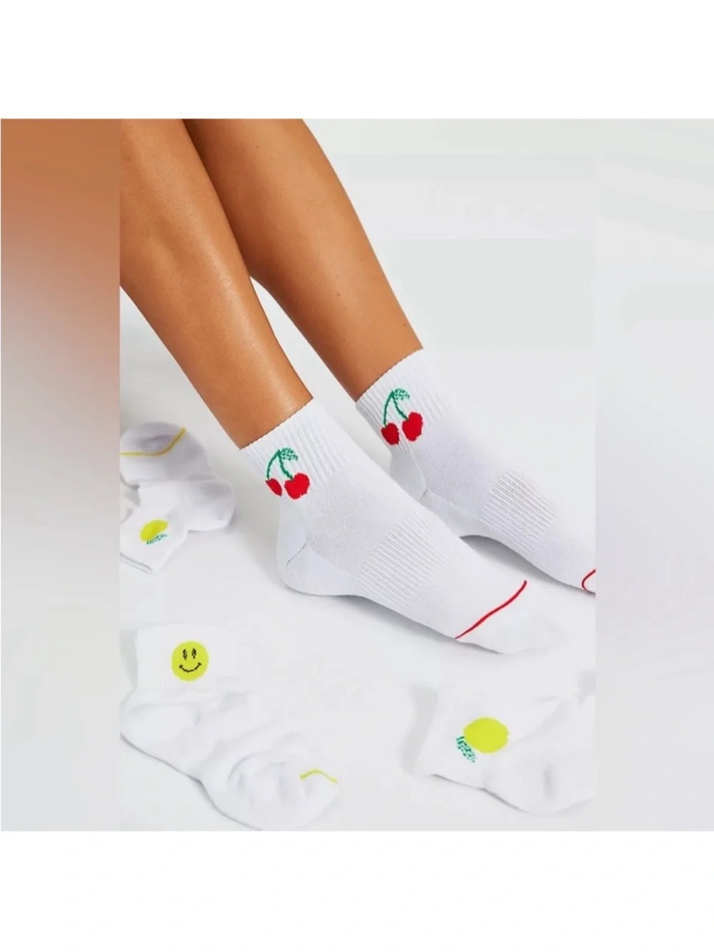 Free People Movement Cherry Socks One Size New with Tags